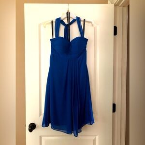 Bill Levkoff royal blue bridesmaid dress, size 6